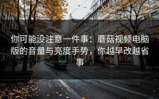 你可能没注意一件事：蘑菇视频电脑版的音量与亮度手势，你越早改越省事