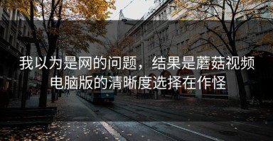 我以为是网的问题，结果是蘑菇视频电脑版的清晰度选择在作怪